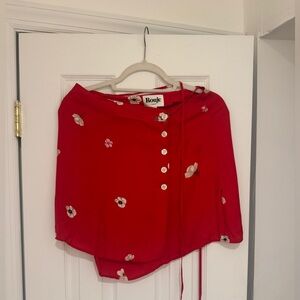 Rouje Red Floral skirt